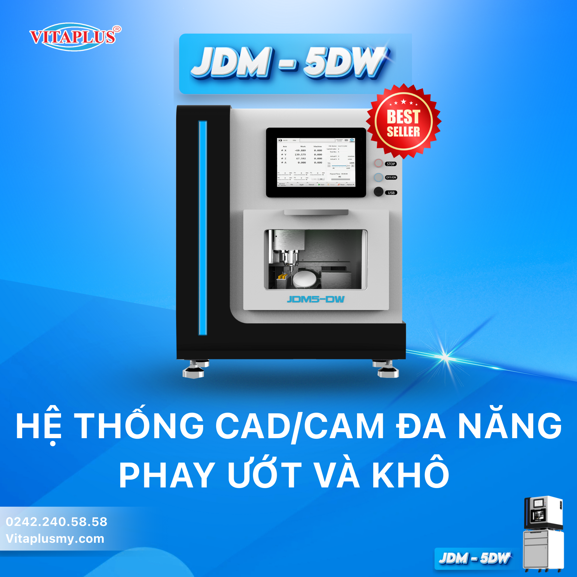 CAD/CAM  KIM LOẠI JDM5DW